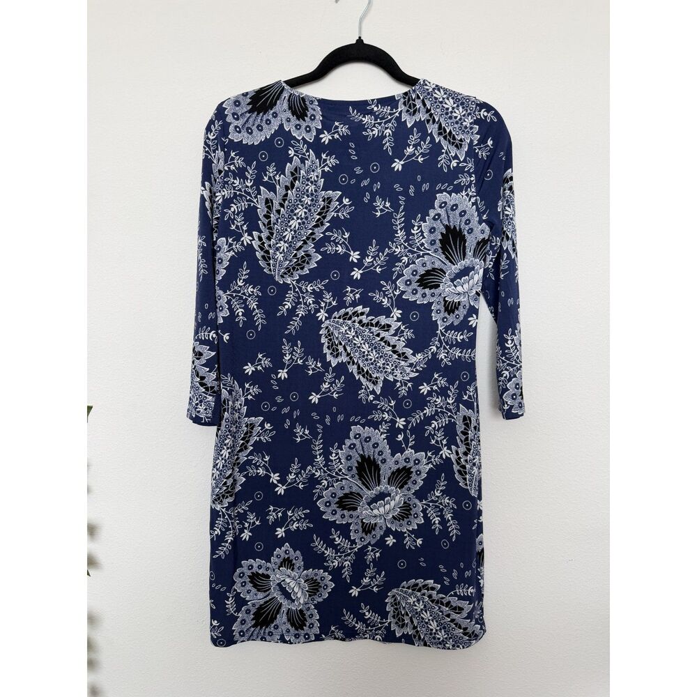 BCBG maxazria dress in blue hawai flower theme in size XS